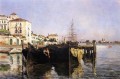 Ansicht von Venedig Impressionist Seenlandschaft John Henry Twachtman